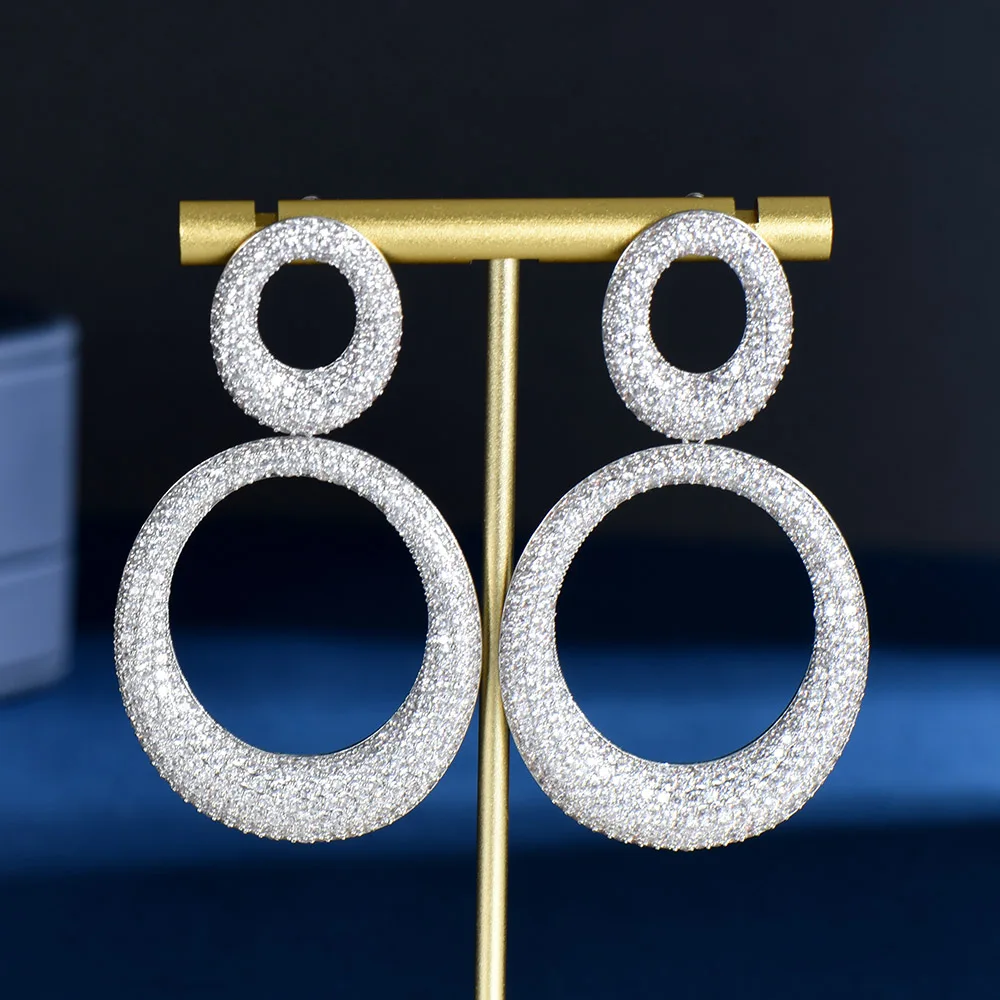 HIBRIDE Charm Clear Cycle Round AAA Cubic Zirconia Pave Women Drop Earrings Accessories Jewelry Female Party Decoration E-1112
HIBRIDE Charm Clear Cycle Round AAA Cubic Zirconia Pave Women Drop Earrings Accessories Jewelry Female Party Decoration E-1112