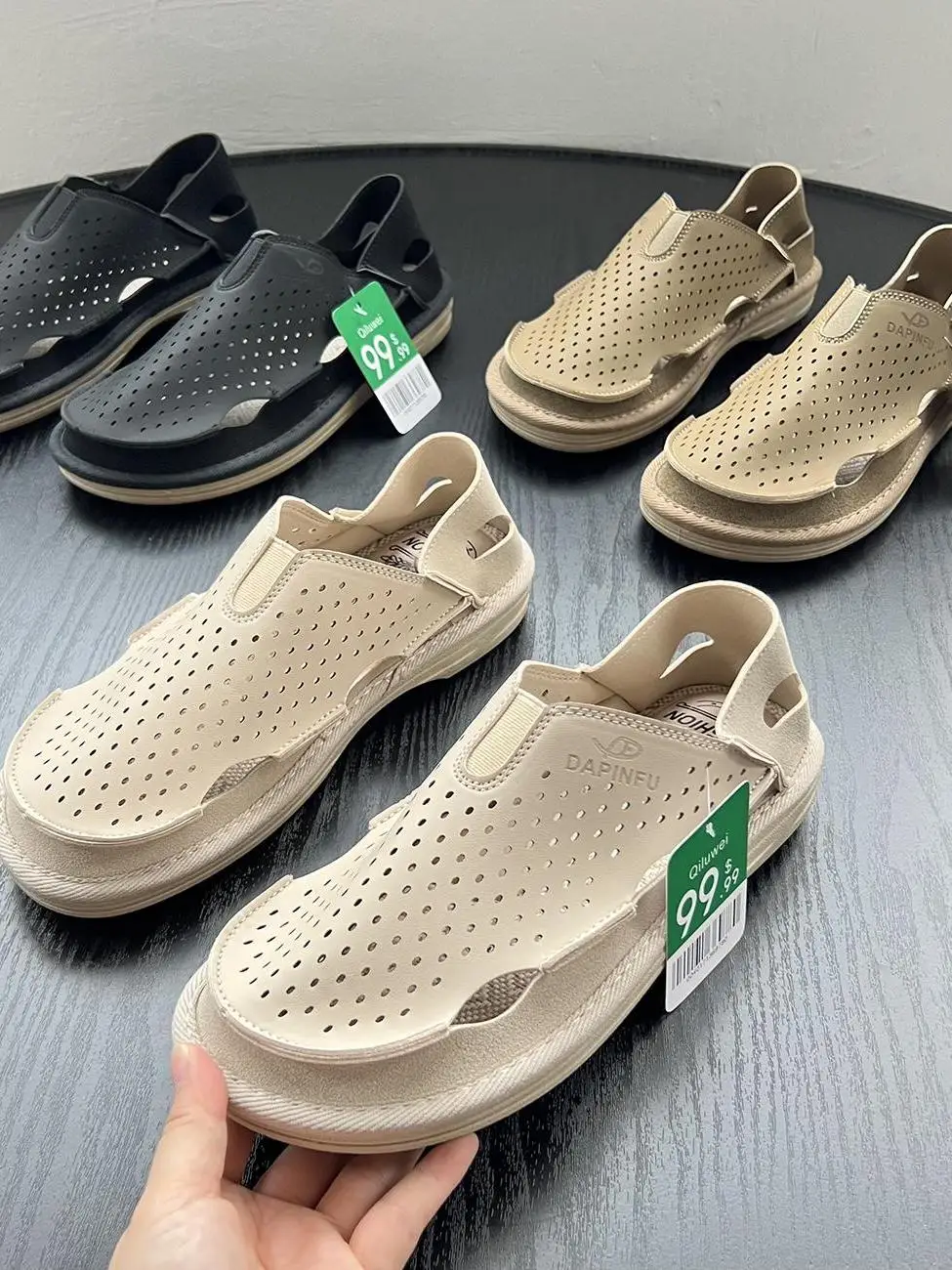 Outdoor Breathable Laser Drilled Men's Summer Slip-On Casual Shoes Hiking Sandals Quick-Dry Comfortable PU Leather Footwear
Outdoor Breathable Laser Drilled Men's Summer Slip-On Casual Shoes Hiking Sandals Quick-Dry Comfortable PU Leather Footwear