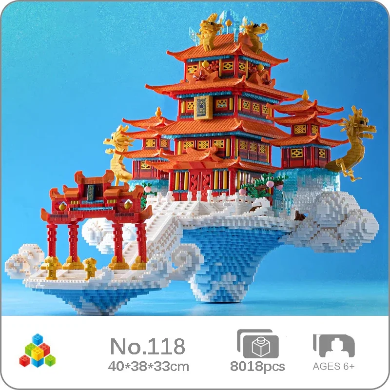 YZ 118 World Architecture Dragon Sky Palace Pavilion Tower Cloud Gate Island DIY Mini Diamond Blocks Bricks Building Toy No Box
YZ 118 World Architecture Dragon Sky Palace Pavilion Tower Cloud Gate Island DIY Mini Diamond Blocks Bricks Building Toy No Box
