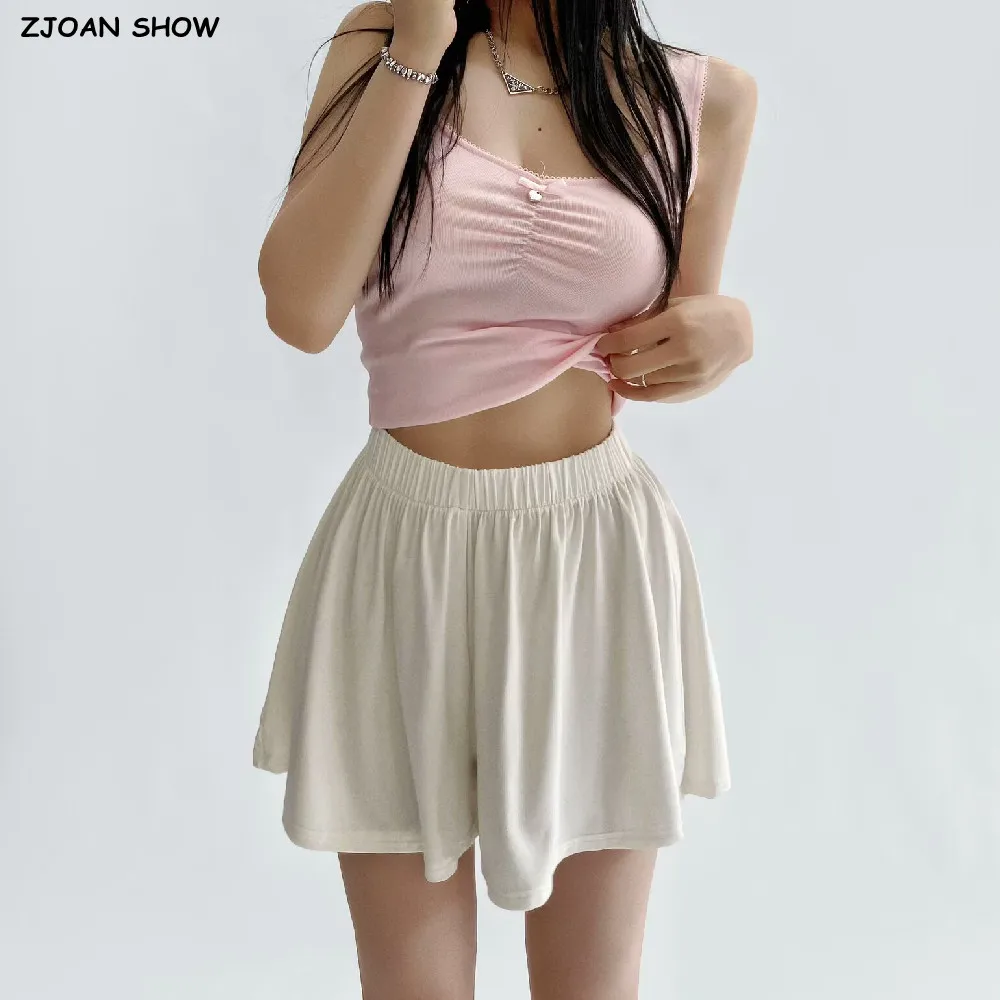 3 colors 2025 Summer Women Flare Leg Shorts Skirt Girl's Elastic High Waist Ruched Short Pants White Black Dark Gray
3 colors 2025 Summer Women Flare Leg Shorts Skirt Girl's Elastic High Waist Ruched Short Pants White Black Dark Gray
