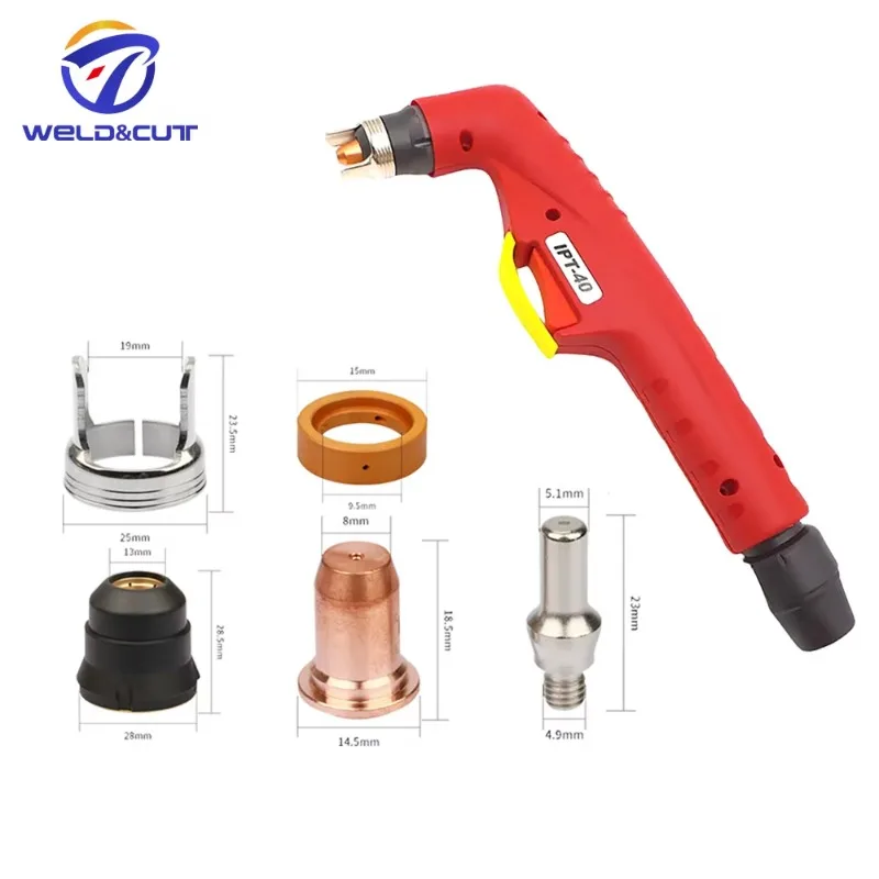 Plasma PT40 IPT40 Air Cooled Hand Cutting Torch 5 Meters With Euro Connector
Plasma PT40 IPT40 Air Cooled Hand Cutting Torch 5 Meters With Euro Connector