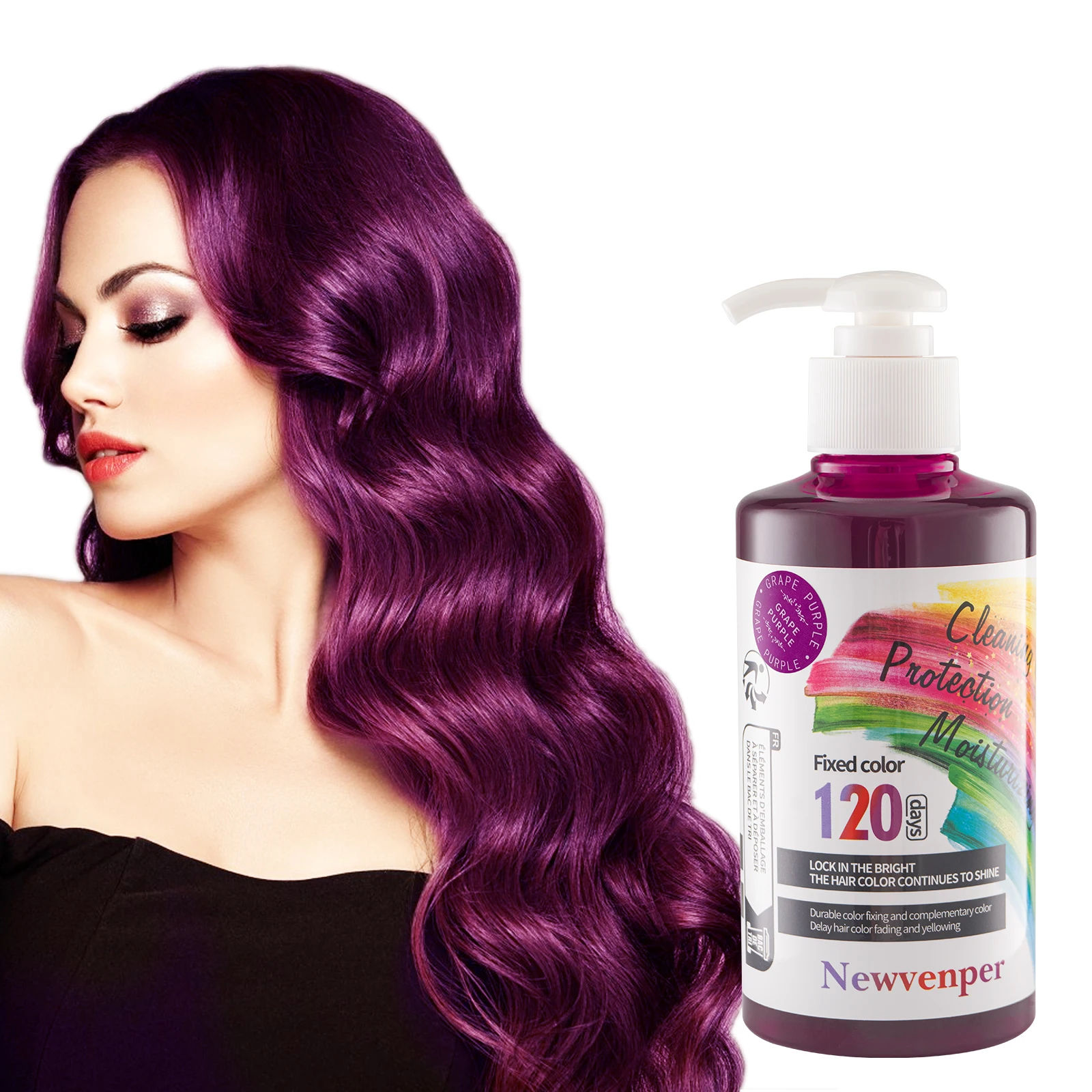 Фиолетовый шампунь, фиксирующий цвет, покрытие седых волос, краска для волос, сменный блок, полуперманентный макияж для волос на Хэллоуин, Рождество
Фиолетовый шампунь, фиксирующий цвет, покрытие седых волос, краска для волос, сменный блок, полуперманентный макияж для волос на Хэллоуин, Рождество