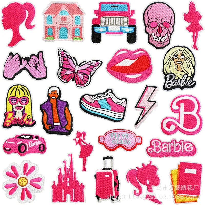 23pcs Barbie DIY Icon Ironing Patch Pink Princess Anime Figure Yoshi Wario Bowser Applique Embroidery Accessories Clothes Patch
23pcs Barbie DIY Icon Ironing Patch Pink Princess Anime Figure Yoshi Wario Bowser Applique Embroidery Accessories Clothes Patch