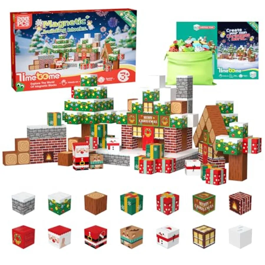Magnetic Blocks for STEM learning, ABS plastic, red-green-blue-white, 200PCS cubes with strong magnets and smooth edges for saf
Magnetic Blocks for STEM learning, ABS plastic, red-green-blue-white, 200PCS cubes with strong magnets and smooth edges for saf