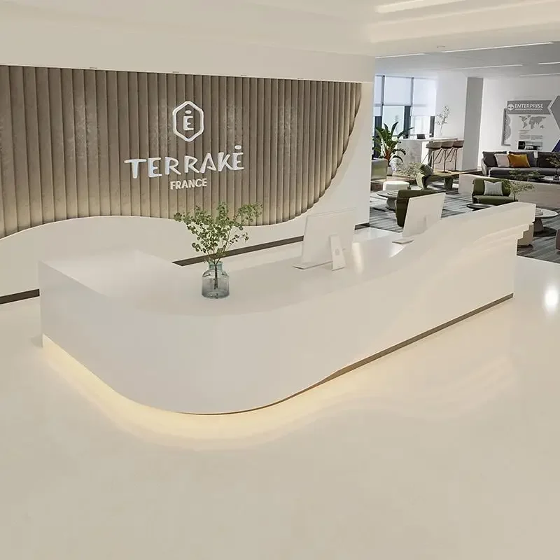 Salon Luxury Reception Desks Modern Shelves Aesthetic Company Simple Desks Organizers European Scrivania Commercial Furniture
Salon Luxury Reception Desks Modern Shelves Aesthetic Company Simple Desks Organizers European Scrivania Commercial Furniture