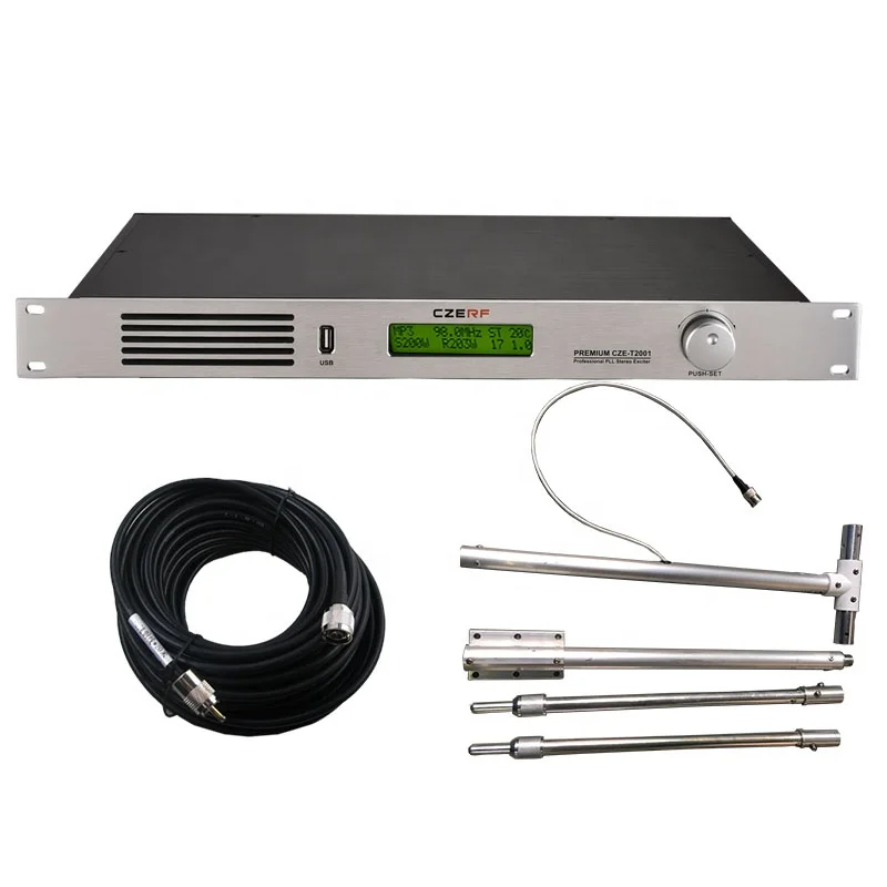 CZE-T2001 200W 87.5-108MHz Radio Communication Equipment Wireless FM Station Transmitter
CZE-T2001 200W 87.5-108MHz Radio Communication Equipment Wireless FM Station Transmitter