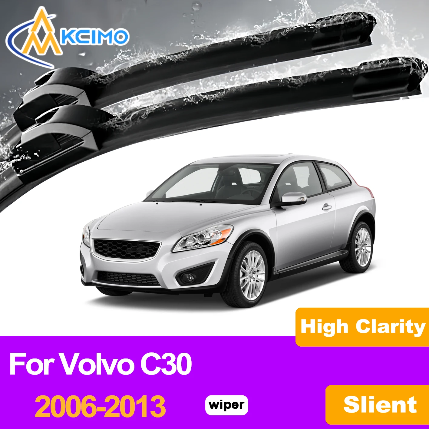 KCIMO 2PCS Front Windshield Wiper Blades For Volvo C30 2006-2013,Streak Free Noiseless Wiper Smooth Cleaning
KCIMO 2PCS Front Windshield Wiper Blades For Volvo C30 2006-2013,Streak Free Noiseless Wiper Smooth Cleaning
