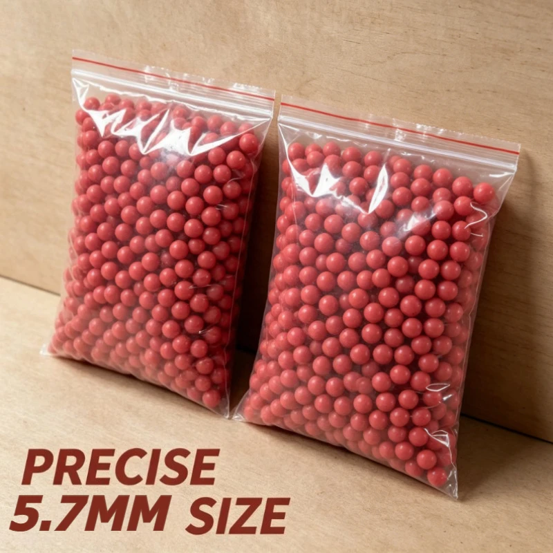 2026 new 500pcs 5.7MMRed Soft Rubber Ball Ammo Safe Elastic Refill for Kids Toy Guns Outdoor Shooting Activities
2026 new 500pcs 5.7MMRed Soft Rubber Ball Ammo Safe Elastic Refill for Kids Toy Guns Outdoor Shooting Activities