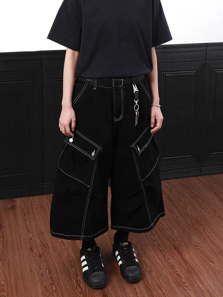 Американские ретро-джинсы с плиссировкой, свободные, широкие, удлиненные (7/8 длины), унисекс, из денима, повседневные, прямого кроя
Американские ретро-джинсы с плиссировкой, свободные, широкие, удлиненные (7/8 длины), унисекс, из денима, повседневные, прямого кроя