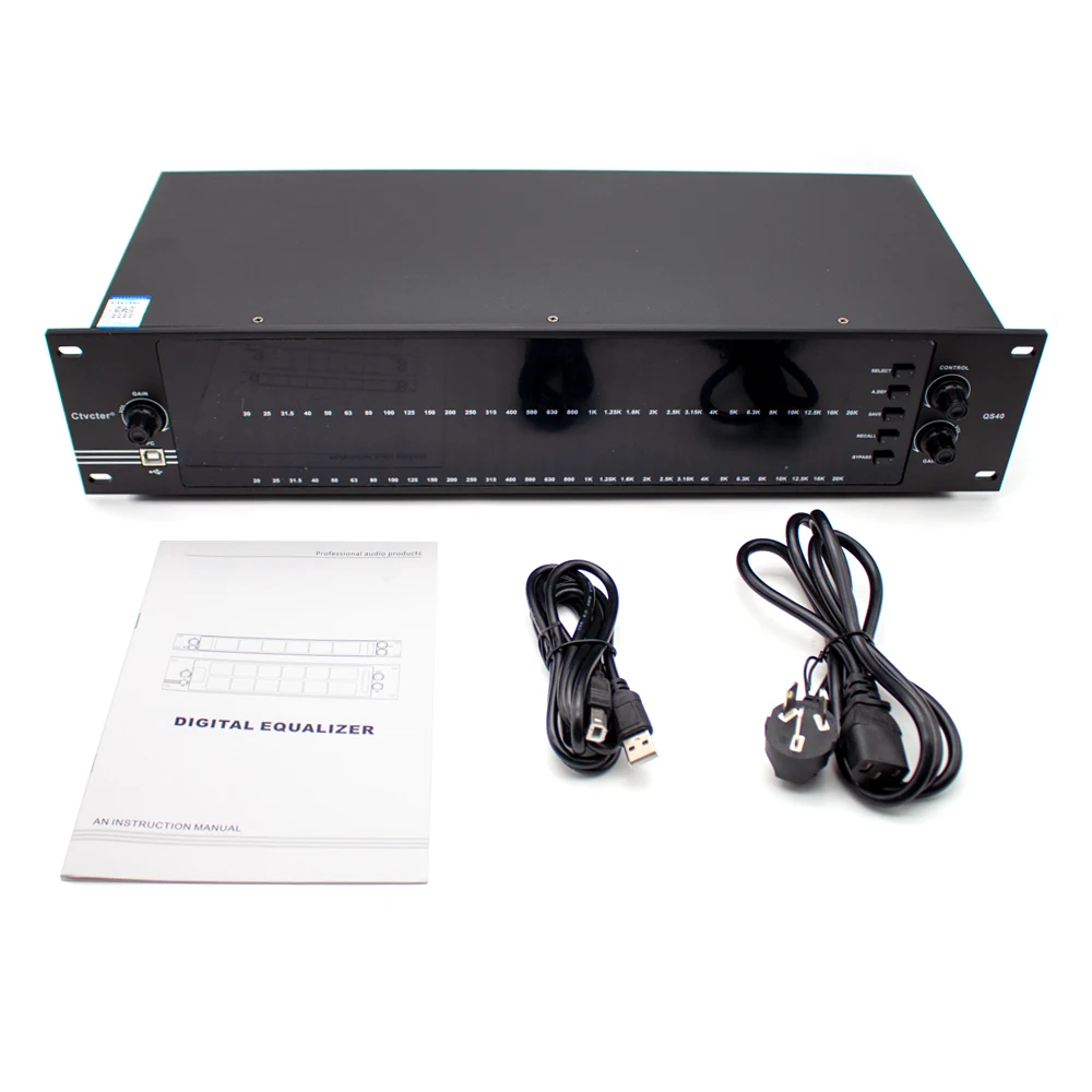 220V QS40 Professional Graphic EQ Equalizer 2U Dual 31 Bands Spectrum Audio Equalizer Home Conference Performance Bar EQ Tuner
220V QS40 Professional Graphic EQ Equalizer 2U Dual 31 Bands Spectrum Audio Equalizer Home Conference Performance Bar EQ Tuner