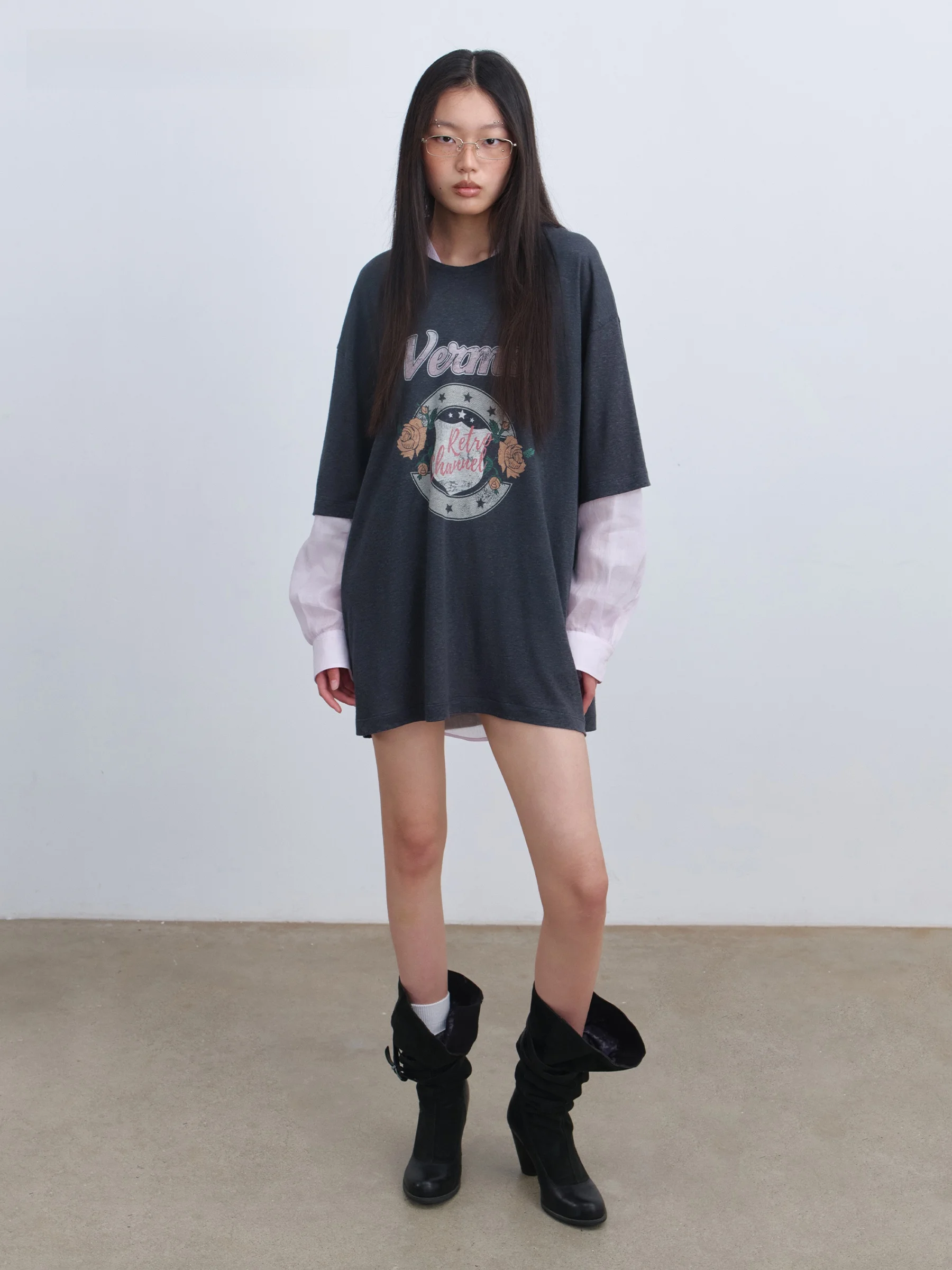 VERMO Comfortable Linen Mix Snowflake Texture Vintage Rose Print Lightweight Short Sleeve T-Shirt Loose Fit round Neck
VERMO Comfortable Linen Mix Snowflake Texture Vintage Rose Print Lightweight Short Sleeve T-Shirt Loose Fit round Neck