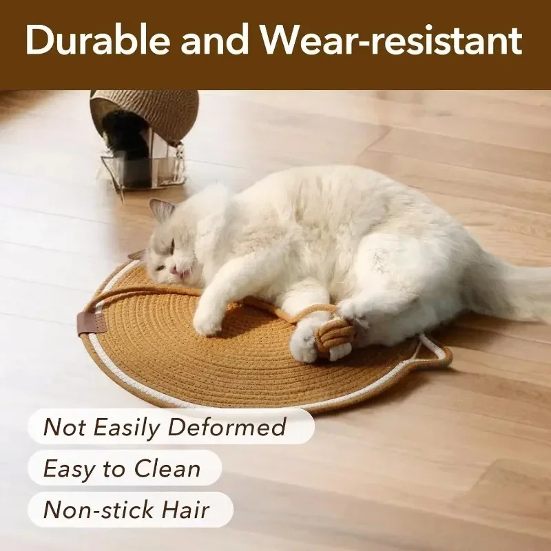 Multipurpose Cat Scratching Mat with Toy Ball Cat Bed Soft Wear-resistant Cat Bed Dog Mat Pet Sleeping Mat for All Seasons
Multipurpose Cat Scratching Mat with Toy Ball Cat Bed Soft Wear-resistant Cat Bed Dog Mat Pet Sleeping Mat for All Seasons