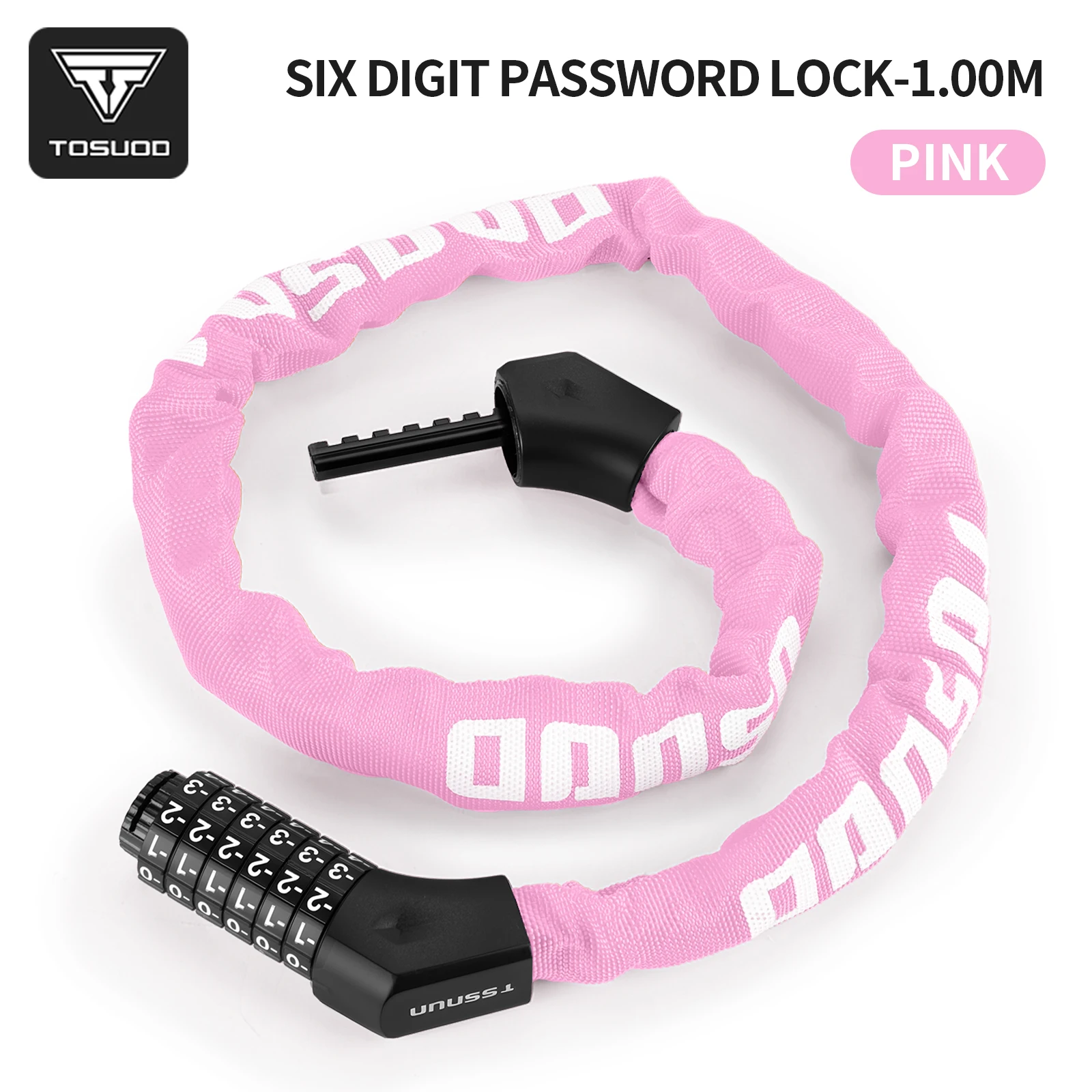 TOSUOD 6 Digit Resettable Bike Combination Lock Universal Anti Theft 100cm Heavy Duty for MTB Road Scooter Cycling Accessories
TOSUOD 6 Digit Resettable Bike Combination Lock Universal Anti Theft 100cm Heavy Duty for MTB Road Scooter Cycling Accessories