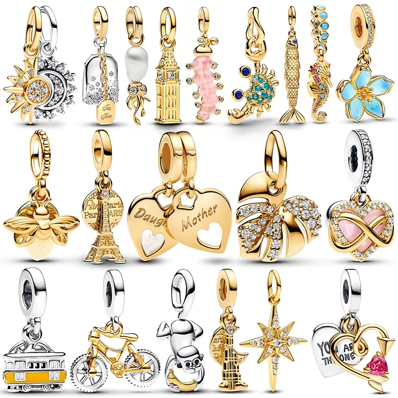 925 Sterling Silver 2026 New in Gold Plated Pendant Charm Beads Fits 3mm Bracelets Necklace For Women Luxury Fine Jewelry Making
925 Sterling Silver 2026 New in Gold Plated Pendant Charm Beads Fits 3mm Bracelets Necklace For Women Luxury Fine Jewelry Making