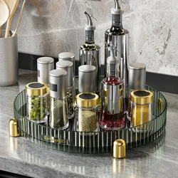 360 Rotating Seasoning Storage Rack Pantry Cabinet Turntable for Cosmetics Kitchen Accessories Organizer Tray 360 Rotating Seasoning Storage Rack Pantry Cabinet Turntable for Cosmetics Kitchen Accessories Organizer Tray