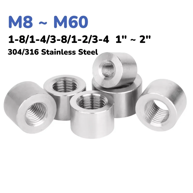 M8 ~ M60 1-8/1-4/3-8/1-2/3-4 1" ~ 2" 304/316 Stainless Steel Internal Thread Welded Plug Internal Thread Welded Base Plug
M8 ~ M60 1-8/1-4/3-8/1-2/3-4 1" ~ 2" 304/316 Stainless Steel Internal Thread Welded Plug Internal Thread Welded Base Plug