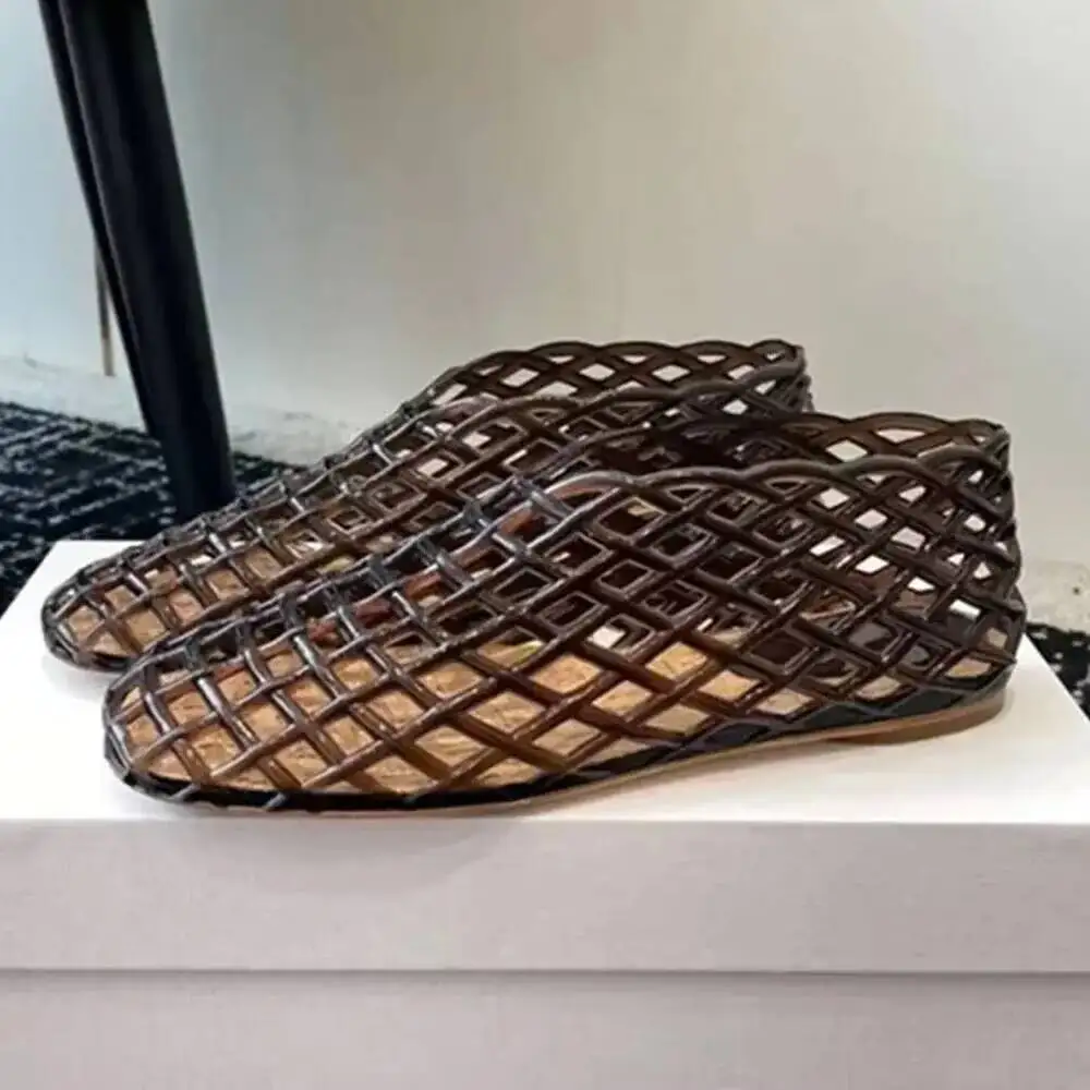 Design Mesh Jelly Hollow Round Toe Beach Comfy Fashion Transparent Sandals Women Summer New Weave Flat Jellies Shoes
Design Mesh Jelly Hollow Round Toe Beach Comfy Fashion Transparent Sandals Women Summer New Weave Flat Jellies Shoes