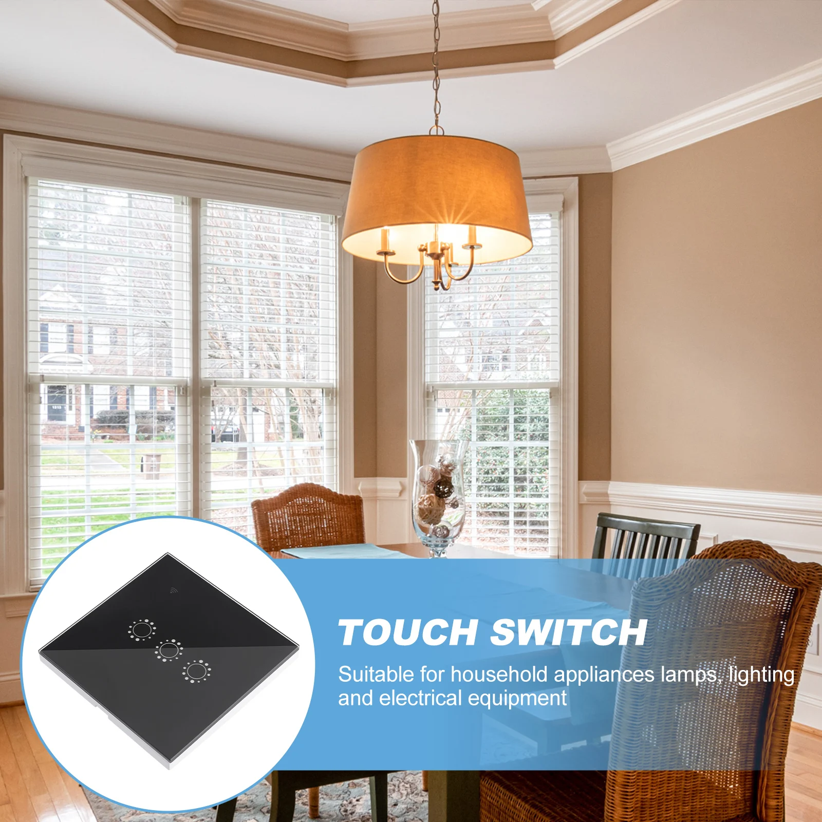 Smart Wifi Touch 3 Gang Black Wireless Wall Switch For Led Lights Home Appliances With Timer Function Durable Glass Panel Touch
Smart Wifi Touch 3 Gang Black Wireless Wall Switch For Led Lights Home Appliances With Timer Function Durable Glass Panel Touch