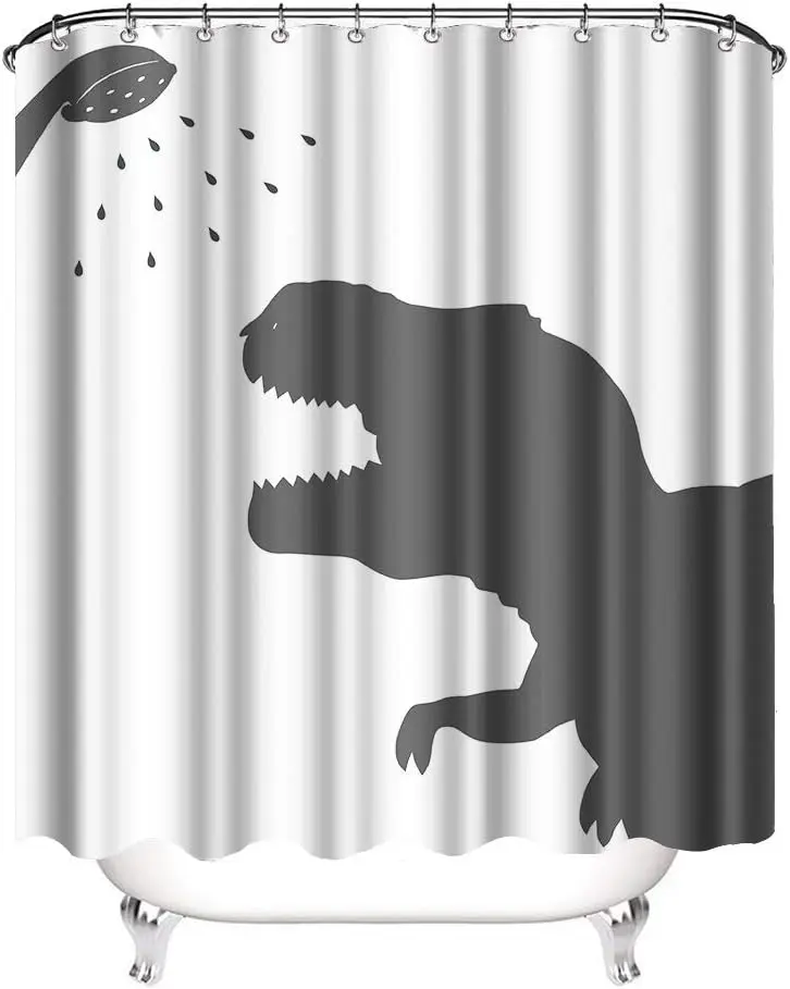 Polyester Dinosaur Shower Curtain Waterproof Bathroom Liner T Rex Roaring Jungle Animal Decor Novelty Kids Shower Curtain
Polyester Dinosaur Shower Curtain Waterproof Bathroom Liner T Rex Roaring Jungle Animal Decor Novelty Kids Shower Curtain