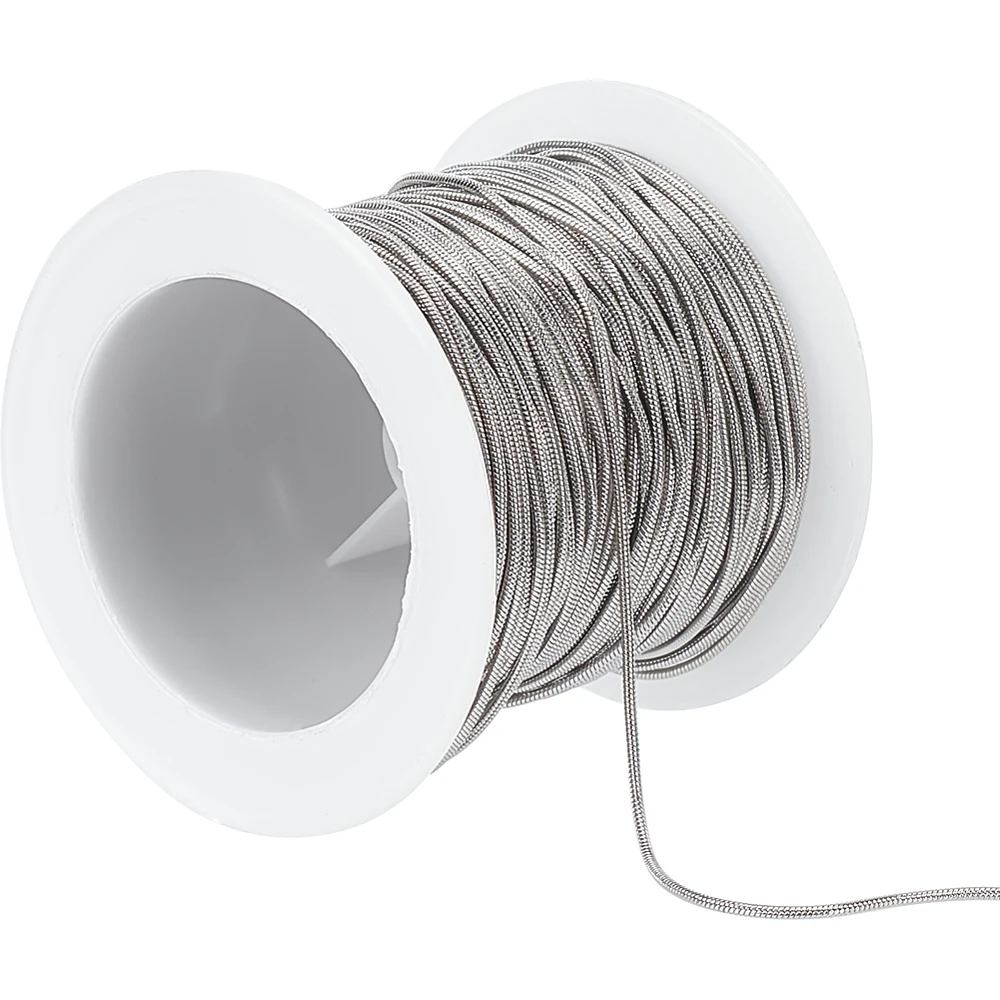 1Roll Stainless Steel Snake Chains for Necklaces Making Soldered with Spool Stainless Steel Color 0.9mm
1Roll Stainless Steel Snake Chains for Necklaces Making Soldered with Spool Stainless Steel Color 0.9mm