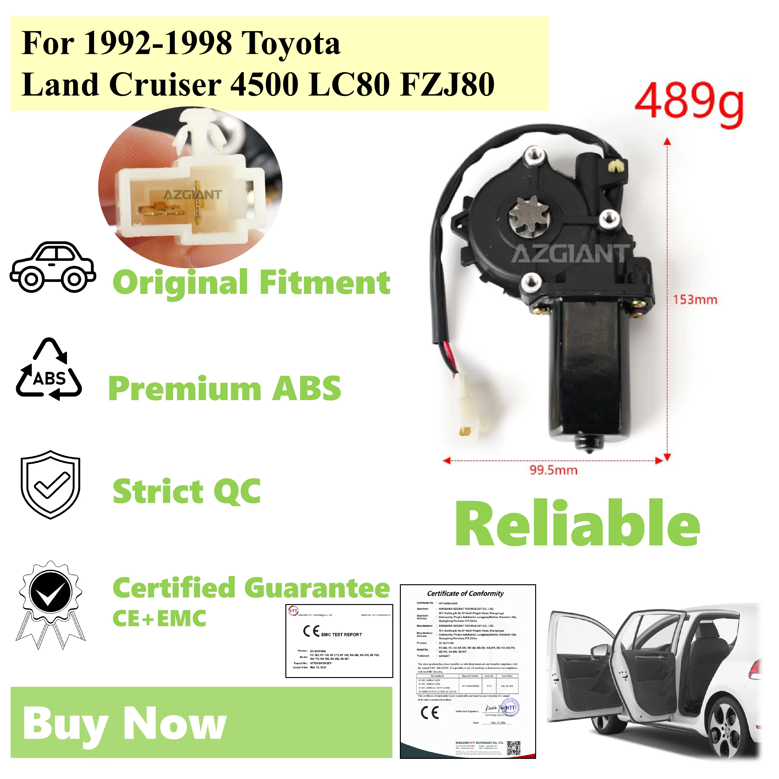 Запчасти для Toyota Land Cruiser 4500 LC80 FZJ80: Мотор стеклоподъемника двери, ремонт дверной панели, 1992-1998 гг.
Запчасти для Toyota Land Cruiser 4500 LC80 FZJ80: Мотор стеклоподъемника двери, ремонт дверной панели, 1992-1998 гг.