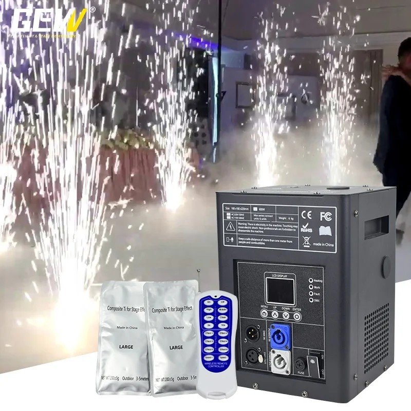 750W Stage Cold Sparkler Machine Wireless Remote Control Cold Spark for Wedding Stage Party Club
750W Stage Cold Sparkler Machine Wireless Remote Control Cold Spark for Wedding Stage Party Club