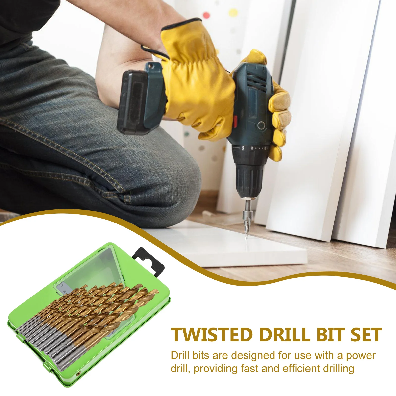 1 set 1 Set Drill Bit Set High Speed Steel Drill Bits For Impact Driver Hard Steel Stainless Copper Storage Box
1 set 1 Set Drill Bit Set High Speed Steel Drill Bits For Impact Driver Hard Steel Stainless Copper Storage Box