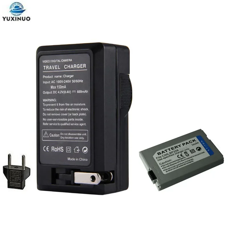 850mAh BP-208 208DG BP208 Camera Battery + Charger for Canon BP-308 214 315 Elura100 FVM300 Optura S1 iVIS DC22 DC200 DC10 DC50
850mAh BP-208 208DG BP208 Camera Battery + Charger for Canon BP-308 214 315 Elura100 FVM300 Optura S1 iVIS DC22 DC200 DC10 DC50