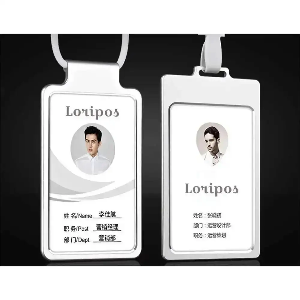 Worker Name Id Card Case Badge Metal Aluminum Acrylic Frame Staff Name Tag With Lanyard Cord Suspension Rope Neck Card Holder
Worker Name Id Card Case Badge Metal Aluminum Acrylic Frame Staff Name Tag With Lanyard Cord Suspension Rope Neck Card Holder