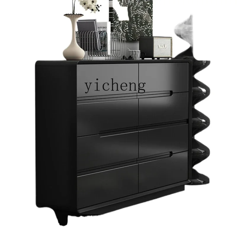 Minimalist Solid Wood Black Cabinet Simple Small Apartment Living Room Ultra-Thin Ultra-Narrow Tailstock Storage Cabinet
Minimalist Solid Wood Black Cabinet Simple Small Apartment Living Room Ultra-Thin Ultra-Narrow Tailstock Storage Cabinet