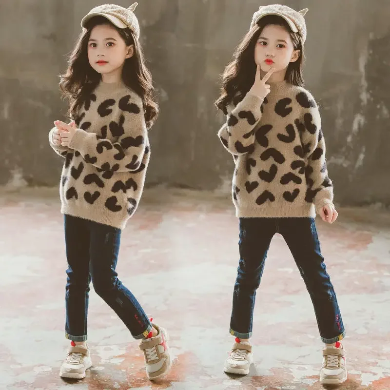 Girls Sweater Autumn and Winter Children's Clothing Fashion Pullover Mink Plush Knitted Sweater 2023 New Toddler Girl Cardigan 7
Girls Sweater Autumn and Winter Children's Clothing Fashion Pullover Mink Plush Knitted Sweater 2023 New Toddler Girl Cardigan 7