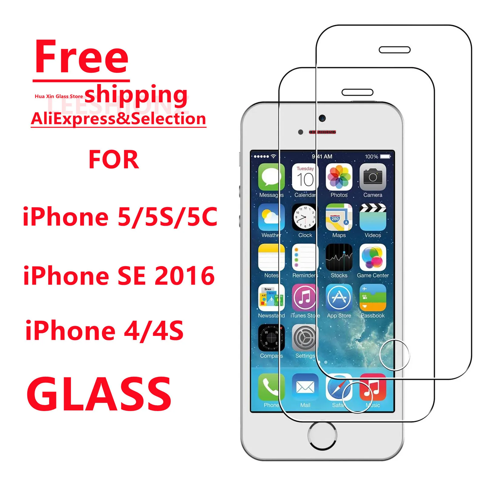 4PCS Full Cover Tempered Glass For iPhone 5 5S SE2016 4 4S Screen Protector
4PCS Full Cover Tempered Glass For iPhone 5 5S SE2016 4 4S Screen Protector