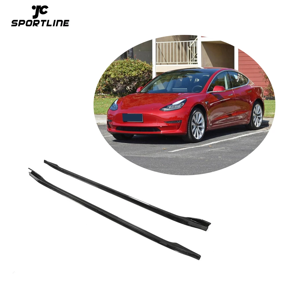 Автомобильные боковые юбки JCSPORTLINE из углеродного волокна для Tesla Model 3 Sedan 4-дверные
Автомобильные боковые юбки JCSPORTLINE из углеродного волокна для Tesla Model 3 Sedan 4-дверные