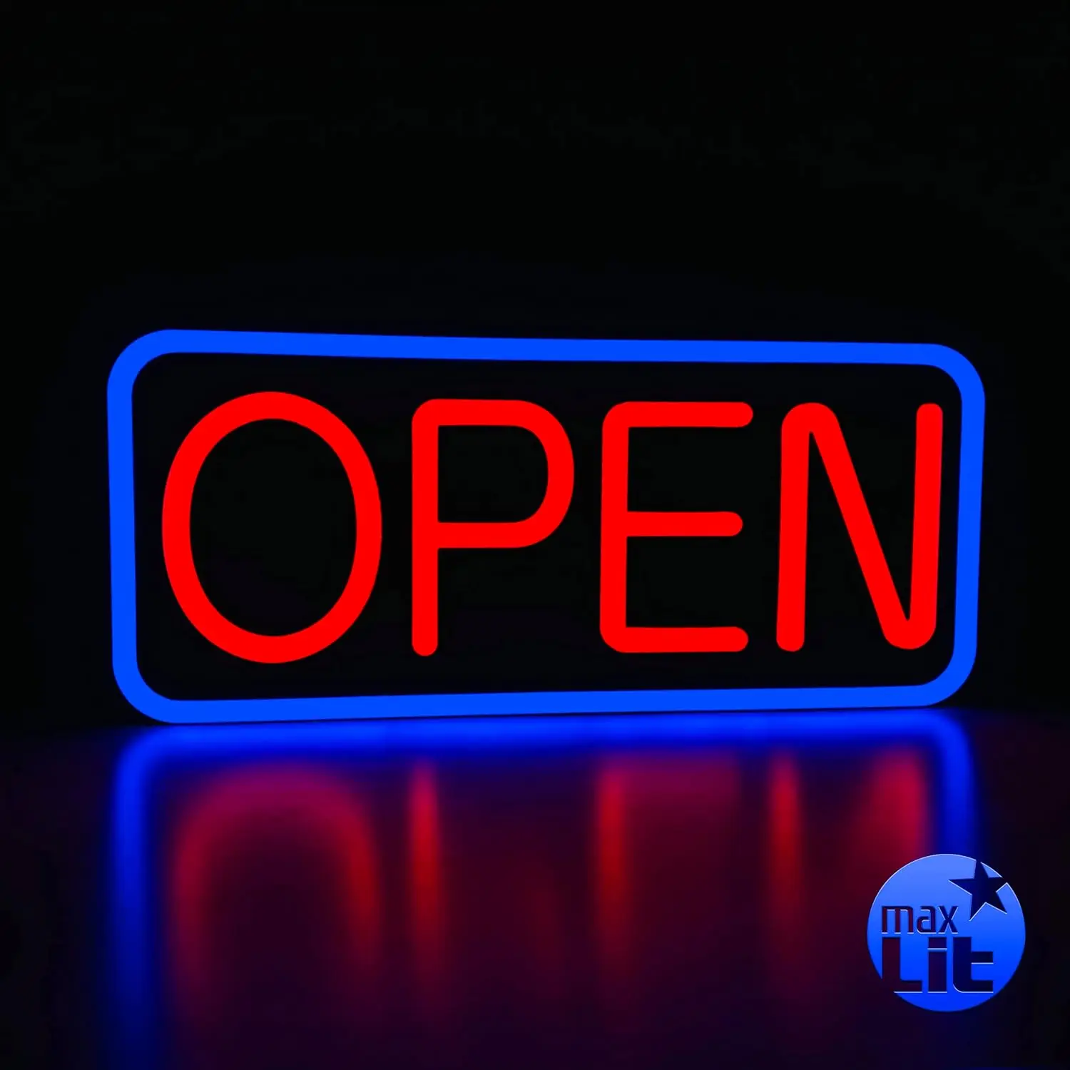 LED Neon Sign Open 21x10in, Remote Controlled, Energy Efficient, Durable, Blue/Red
LED Neon Sign Open 21x10in, Remote Controlled, Energy Efficient, Durable, Blue/Red