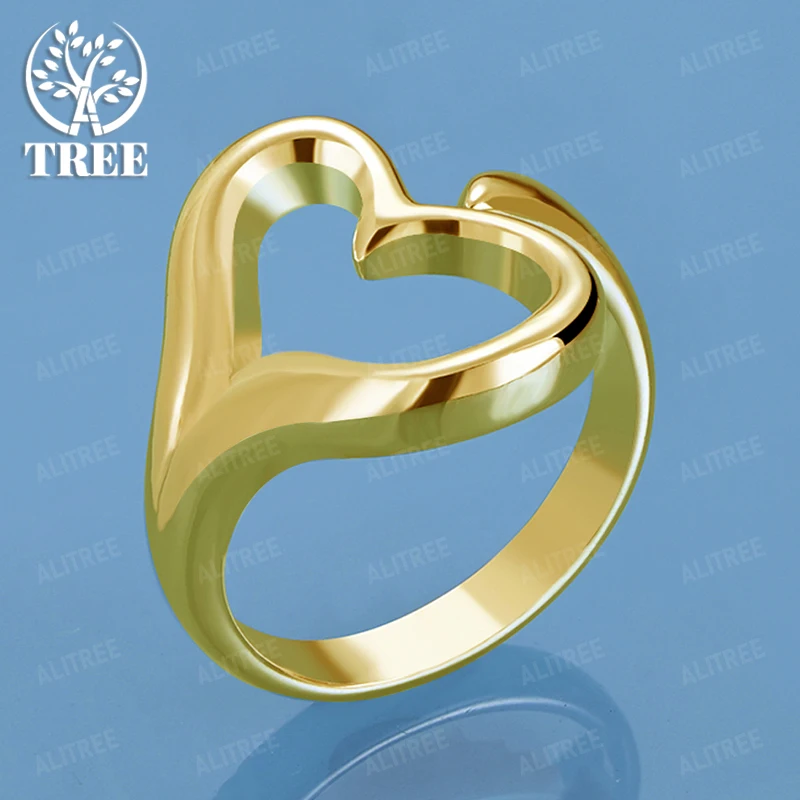 18k Gold Ring New High Quality Heart Ring For Women Party Engagement Wedding Fashion Jewelry Fine Birthday Gift Accessories
18k Gold Ring New High Quality Heart Ring For Women Party Engagement Wedding Fashion Jewelry Fine Birthday Gift Accessories