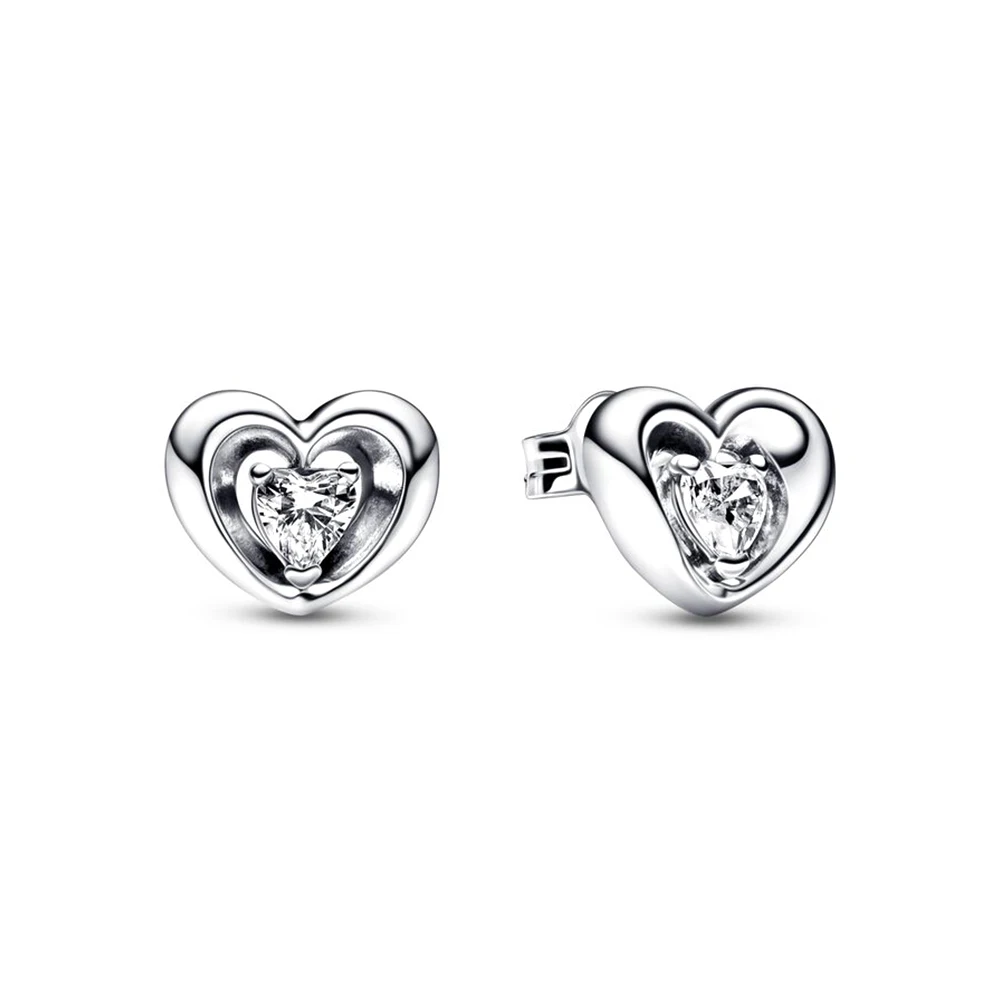 925 Silver Hoop Stud Earrings New Bright Heart-to-heart Earrings For Women Jewelry Elegant Gifts
925 Silver Hoop Stud Earrings New Bright Heart-to-heart Earrings For Women Jewelry Elegant Gifts