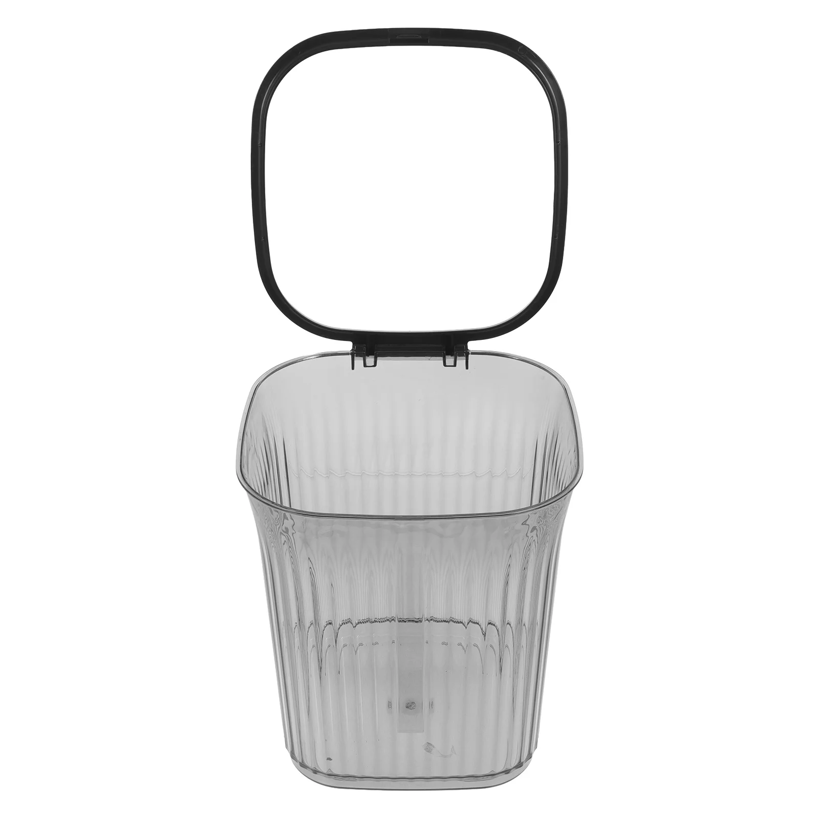 Large Capacity Transparent Striped Trash Can for Home Bedroom Living Room Bathroom Plastic Garbage Bin Press Ring Design 
Large Capacity Transparent Striped Trash Can for Home Bedroom Living Room Bathroom Plastic Garbage Bin Press Ring Design