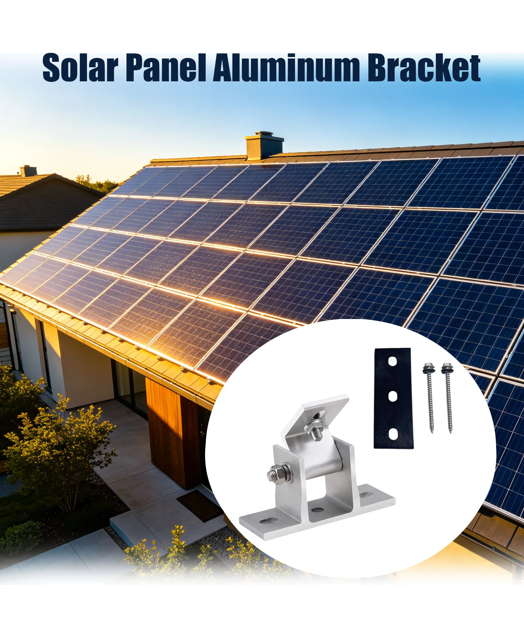 1/2 Set Adjustable Rotatable Solar Elevation Angle Aluminum Alloy Support Mounting Kit Solar Panel Mounting Bracket for RV Roof
1/2 Set Adjustable Rotatable Solar Elevation Angle Aluminum Alloy Support Mounting Kit Solar Panel Mounting Bracket for RV Roof