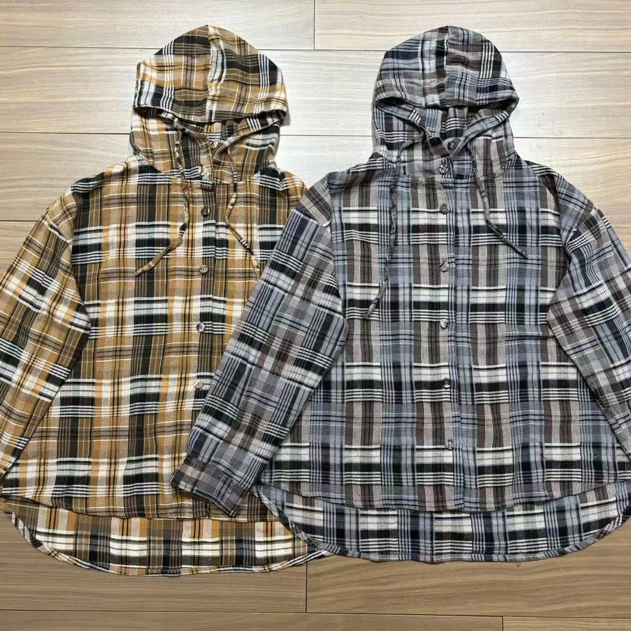 Fashionable Pure Cotton Hoodie Women's Warmth Spring New Loose Plaid Long Sleeve Hat Shirt Breathable UV Protection Thickened
Fashionable Pure Cotton Hoodie Women's Warmth Spring New Loose Plaid Long Sleeve Hat Shirt Breathable UV Protection Thickened