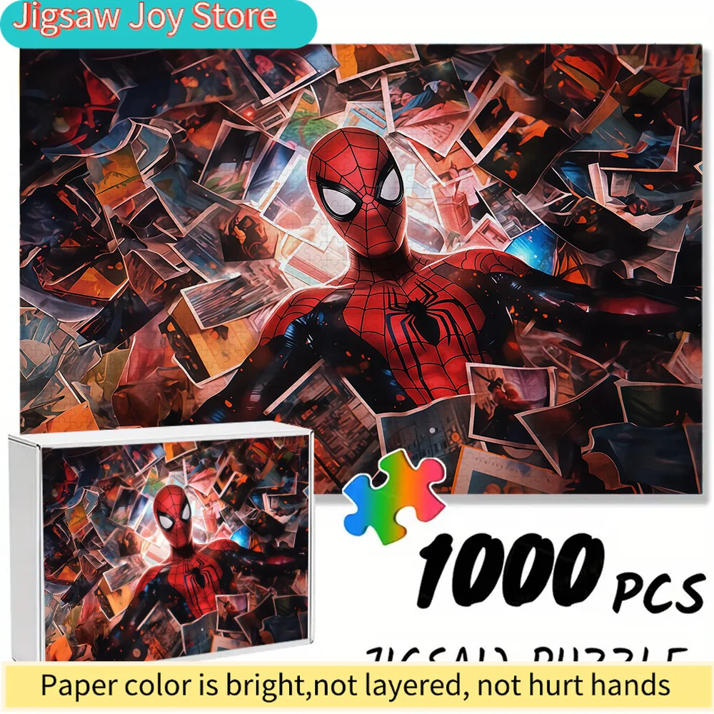 Marvel Themed Seamless Jigsaw Puzzle Z9.22-146, Spider-Man and Photo Collage Pattern - Durable Thickened DIY Puzzle, Education
Marvel Themed Seamless Jigsaw Puzzle Z9.22-146, Spider-Man and Photo Collage Pattern - Durable Thickened DIY Puzzle, Education
