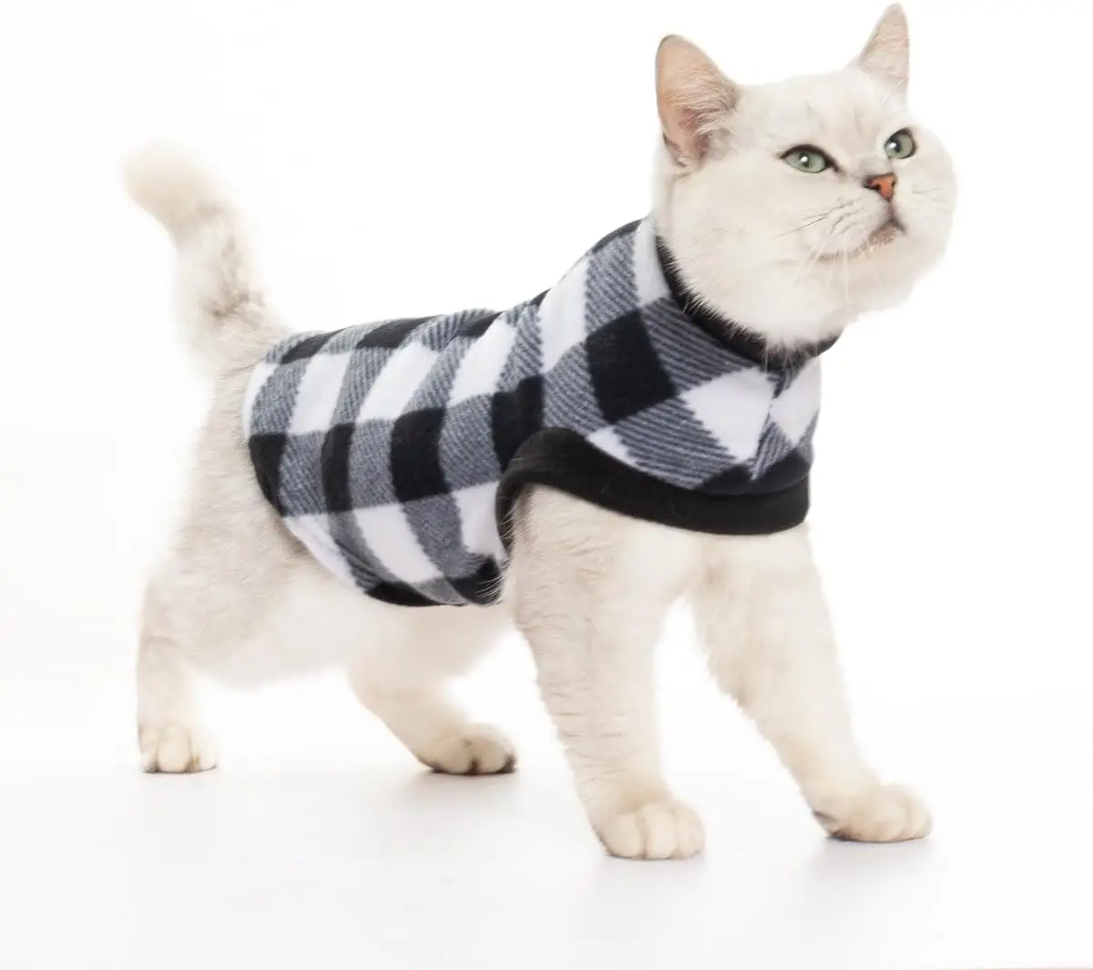 EXPAWLORER Plaid Cat Sweater Warm Fleece Hoodie Vest for Cats Small Dogs Fall Winter Coat Pullover Buffalo Check Clothing
EXPAWLORER Plaid Cat Sweater Warm Fleece Hoodie Vest for Cats Small Dogs Fall Winter Coat Pullover Buffalo Check Clothing