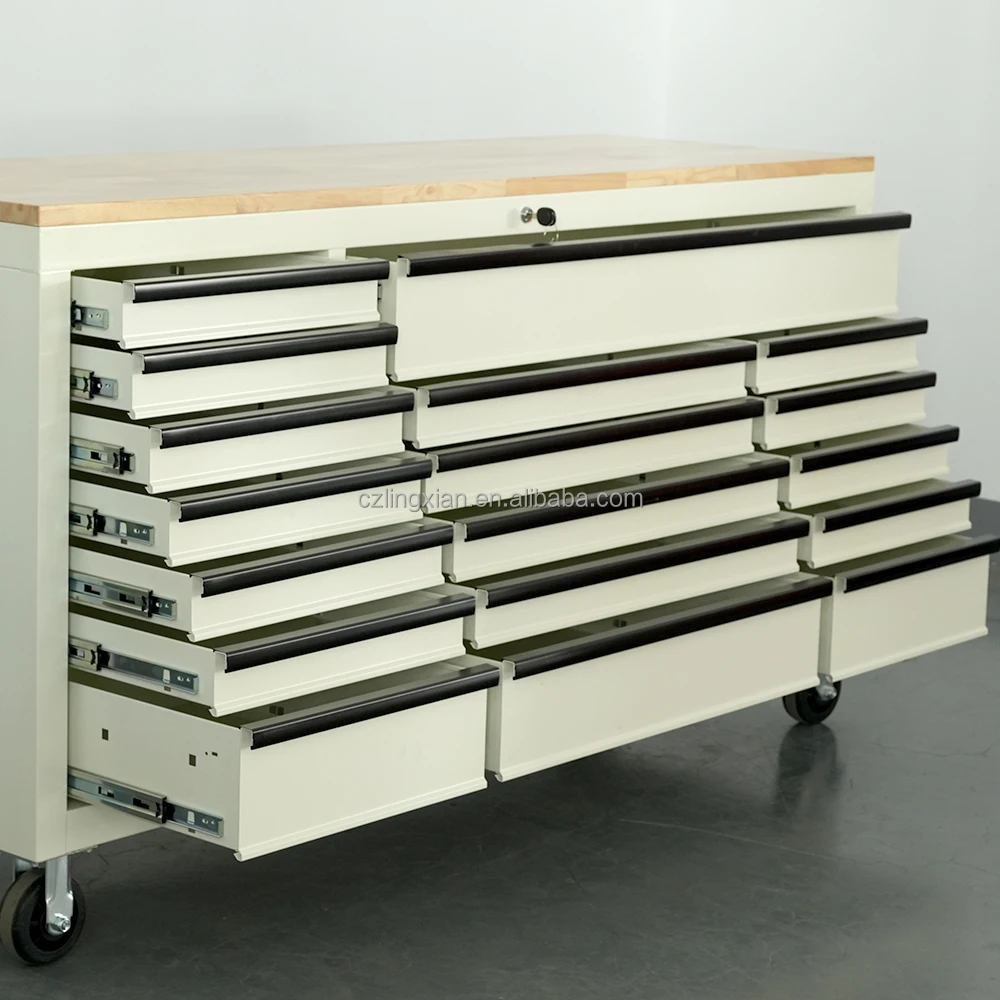 Mobile 18-Drawer 72in Drawers Tool Trolley Moving Workbench Workbench Large Tool Cabinet With Wooden Top
Mobile 18-Drawer 72in Drawers Tool Trolley Moving Workbench Workbench Large Tool Cabinet With Wooden Top