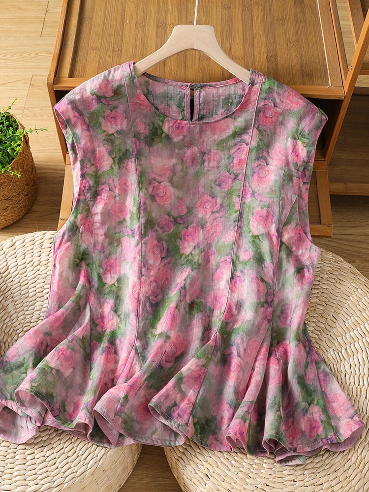 Elegant Korean Japanese Sleeveless Women's Shirt Summer Large Size Artistic Age-Defying Overhead Small Top Breathable Skin-Fr...
Elegant Korean Japanese Sleeveless Women's Shirt Summer Large Size Artistic Age-Defying Overhead Small Top Breathable Skin-Fr...
