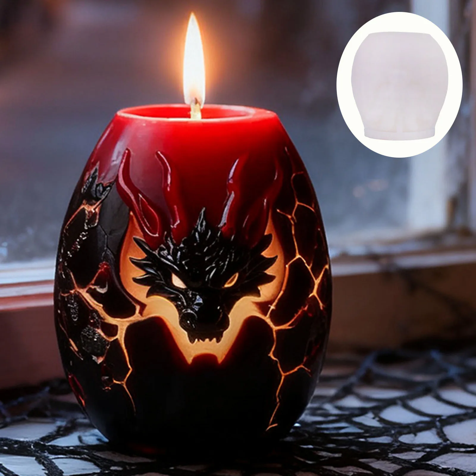 DIY Scented Candle Silicone Mold with Dragon Head Egg-Shaped Diffuser Stone Molds for Candle Making Supplies Silicone Mould
DIY Scented Candle Silicone Mold with Dragon Head Egg-Shaped Diffuser Stone Molds for Candle Making Supplies Silicone Mould