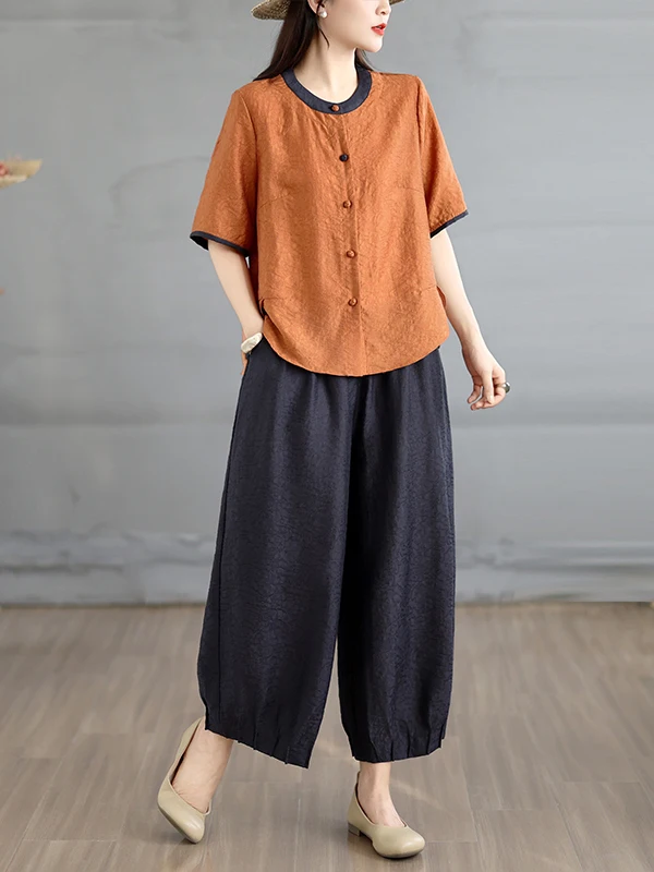 High-End Women's Cotton Linen Casual T-Shirt Wide Leg Pants Set Summer 2026 Fashionable Midlife Mommy Wear Comfortable Loose Fit
High-End Women's Cotton Linen Casual T-Shirt Wide Leg Pants Set Summer 2026 Fashionable Midlife Mommy Wear Comfortable Loose Fit