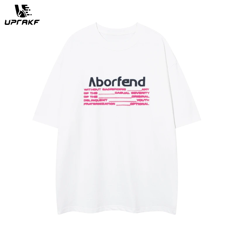 UPRAKF Letter Print T Shirt Short Sleeve Round Neck Streetwear Summer Cotton Tee Oversize Casual Fashion Simple
UPRAKF Letter Print T Shirt Short Sleeve Round Neck Streetwear Summer Cotton Tee Oversize Casual Fashion Simple