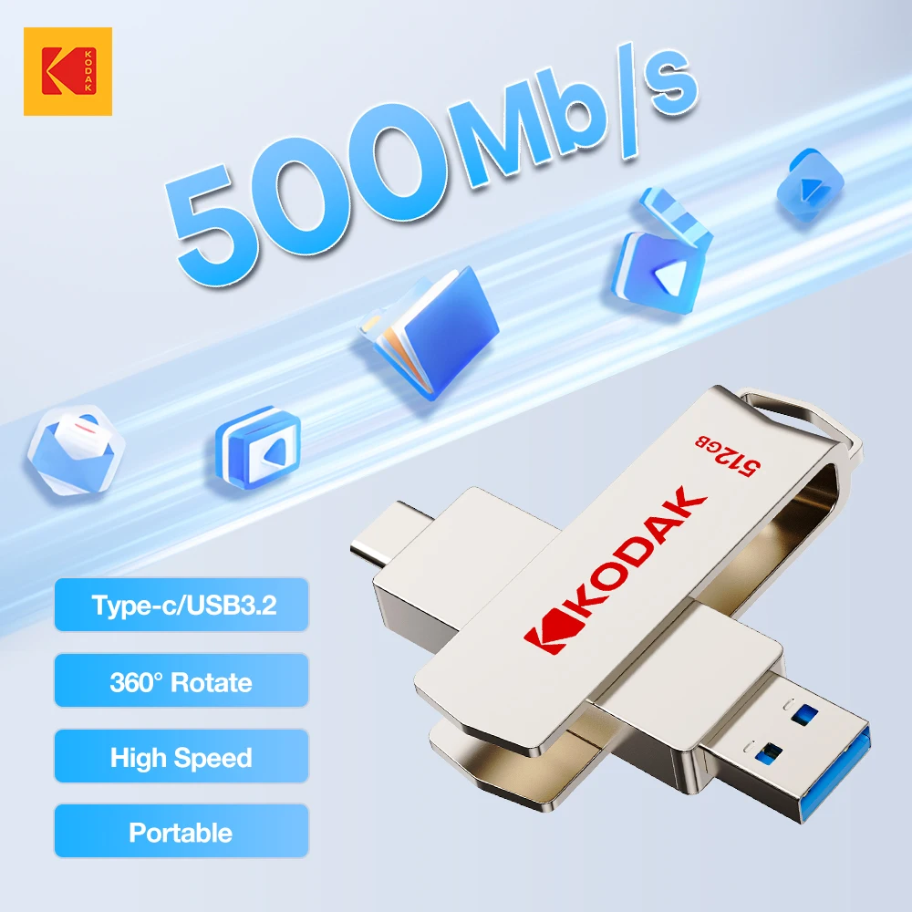 KODAK SSD 128 ГБ 256 ГБ 512 ГБ 1 ТБ USB3.2 флэш-накопитель 450 Мбит/с высокоскоростной внешний портативный SSD-накопитель для ноутбука ПК
KODAK SSD 128 ГБ 256 ГБ 512 ГБ 1 ТБ USB3.2 флэш-накопитель 450 Мбит/с высокоскоростной внешний портативный SSD-накопитель для ноутбука ПК