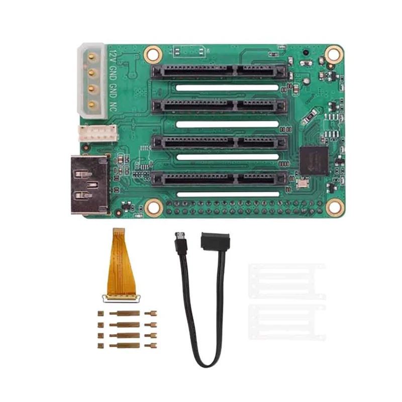ABT-Penta SATA HAT Expansion Board For Raspberry Pi 5- Up To 5 SATA Disks Support For RPI 5
ABT-Penta SATA HAT Expansion Board For Raspberry Pi 5- Up To 5 SATA Disks Support For RPI 5