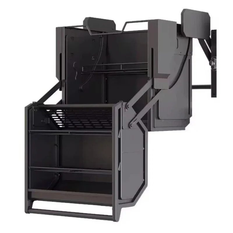 Подвесной шкаф, подъемная корзина, высокий шкаф, холодильник, верхний шкаф, корзина для приправ, стойка для закусок
Подвесной шкаф, подъемная корзина, высокий шкаф, холодильник, верхний шкаф, корзина для приправ, стойка для закусок