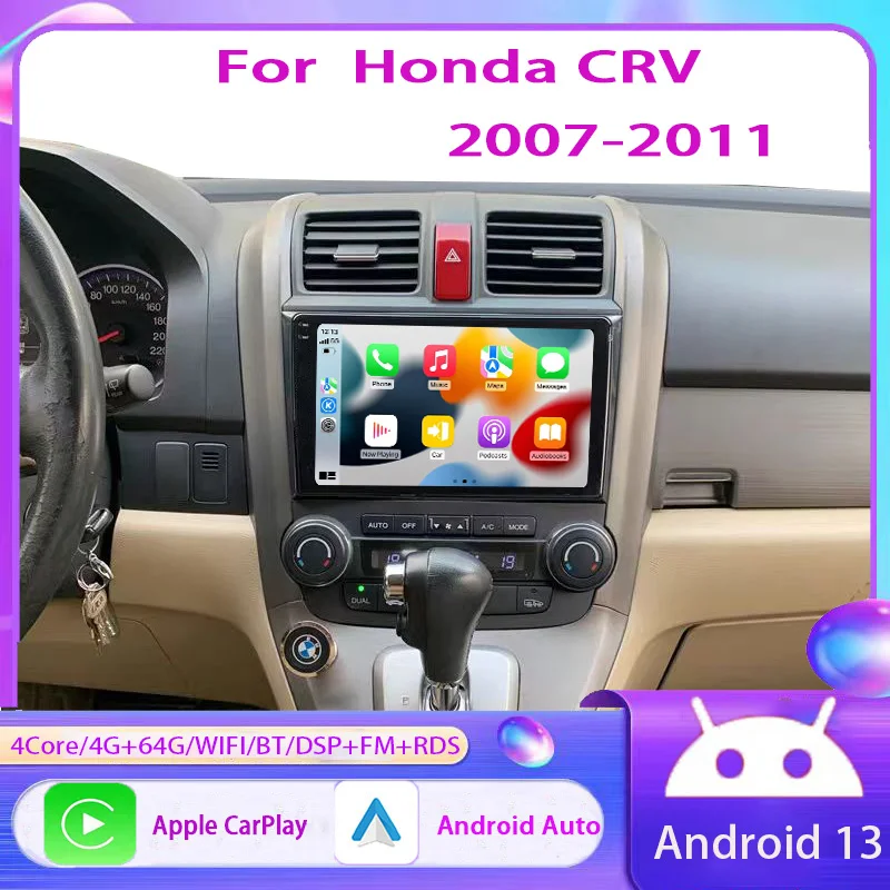 9” HD Touch Screen 2 DIN Carplay Auto Car Automotive Multimedia Player FM BT Video For Honda CRV 2007-2011
9” HD Touch Screen 2 DIN Carplay Auto Car Automotive Multimedia Player FM BT Video For Honda CRV 2007-2011
